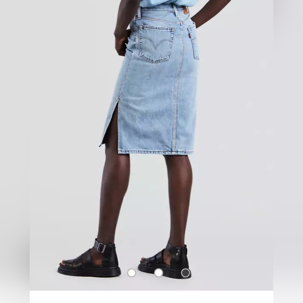 Levi's Light Blue Denim Skirt w/ slit